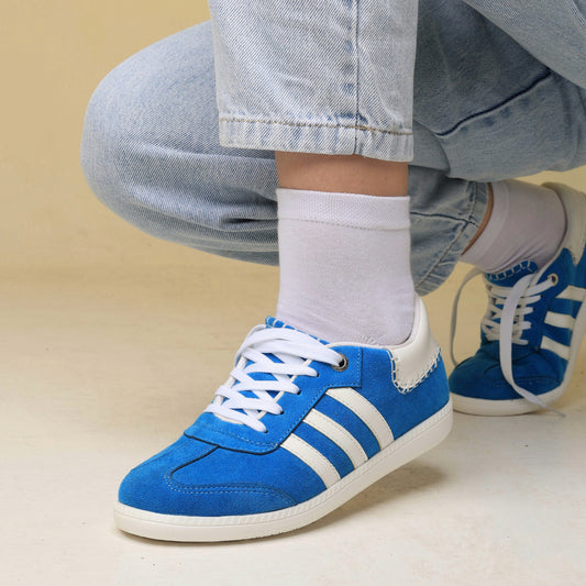 01-Flat Sneaker - blue